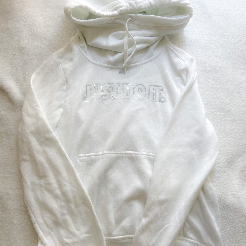 white nike hoodie